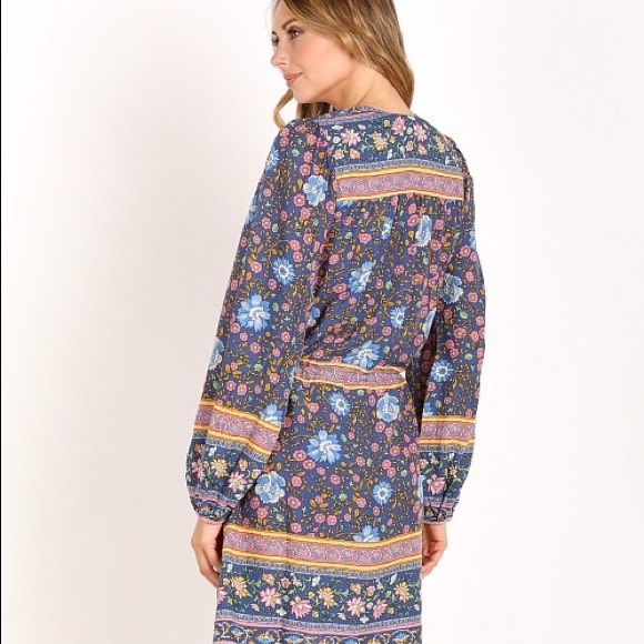 Spell Designs. Spell and the Gypsy Collective Folk Town Playdress in navy. - Picture 3 of 10